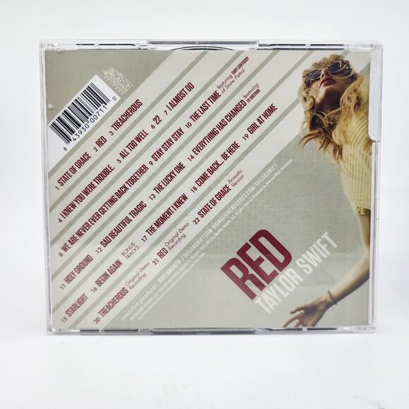 Taylor Swift Red Audio CD (2012) w Bonus Tracks 2-Disc Deluxe Edition - Picture 4 of 5